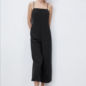 Zara Wide Leg Strappy Jumpsuit NWT